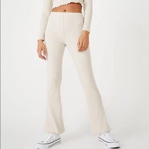 Ribbed Flare Pants